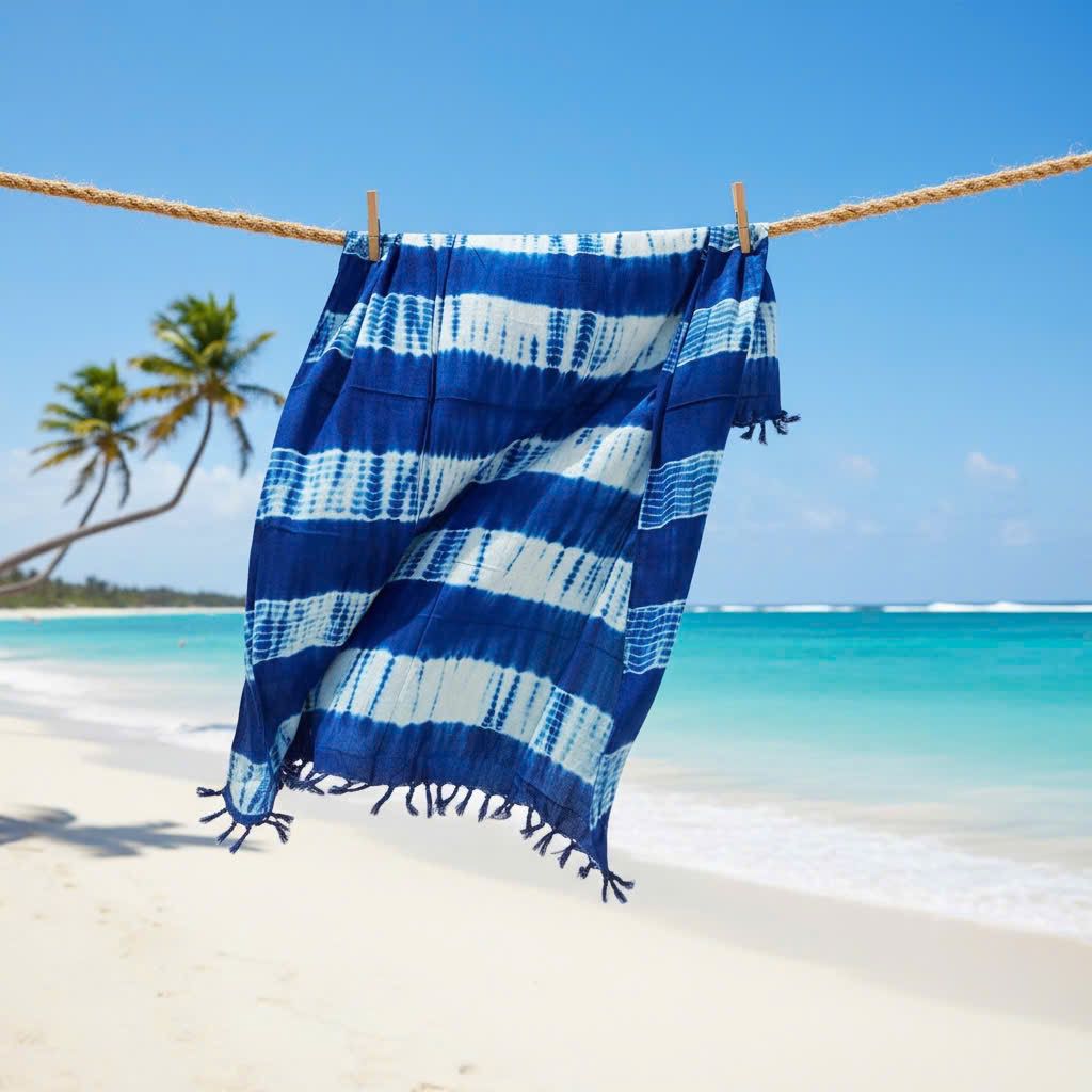 Tide & Sky Sarong – Versatile Beach Cover-Up & Wrap | Blue